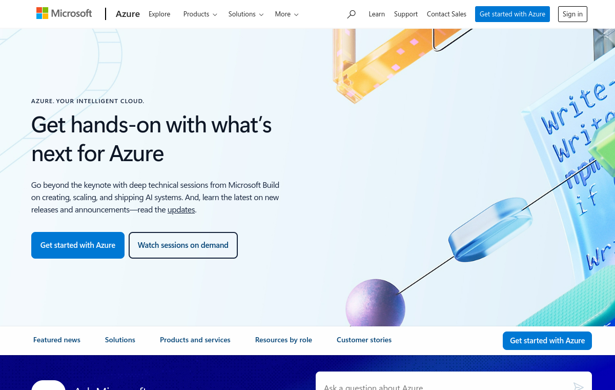 Screenshot of Azure AI Document Intelligence