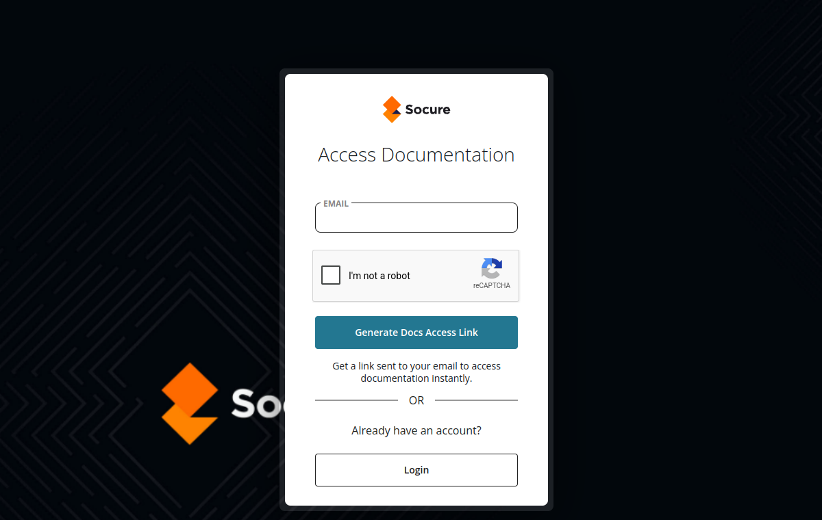 Screenshot of Socure
