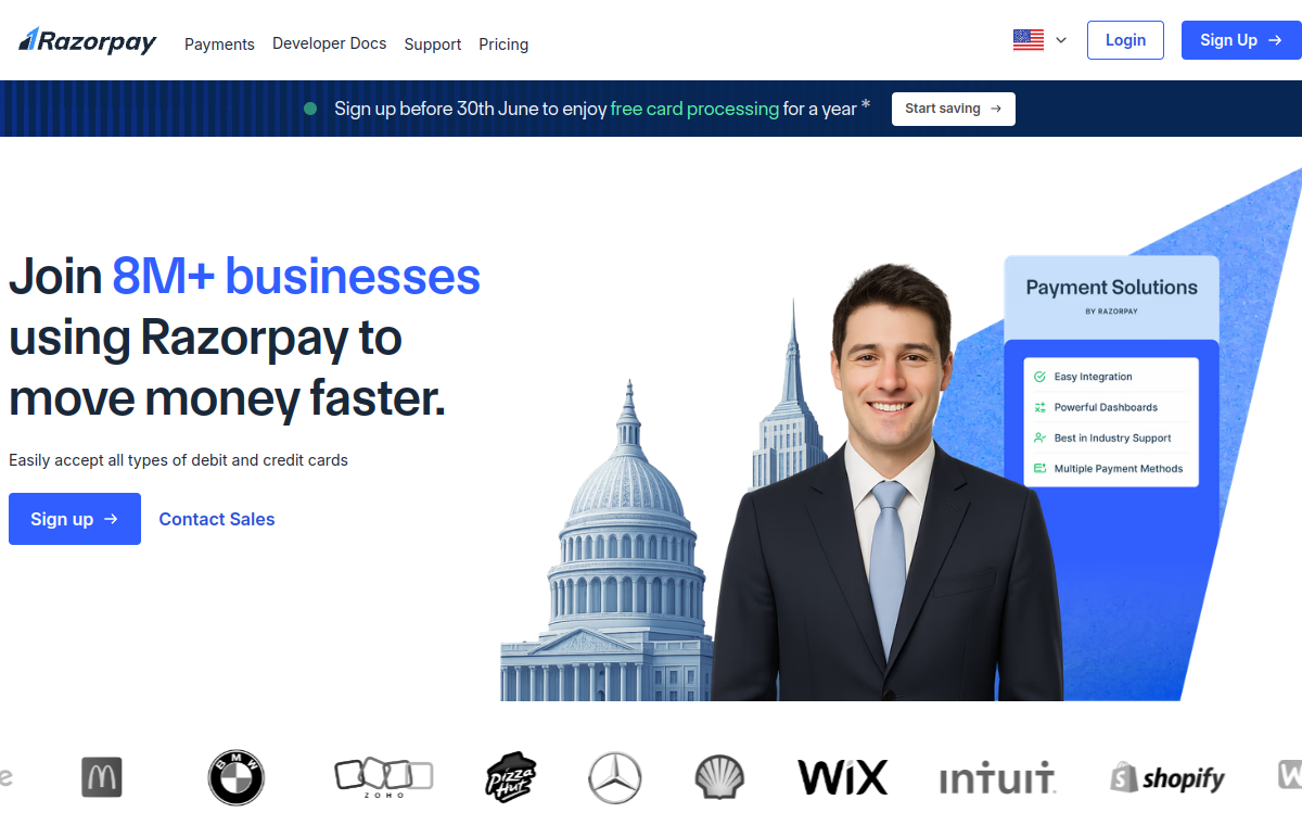 Screenshot of Razorpay