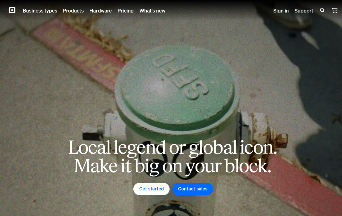 Screenshot of Square