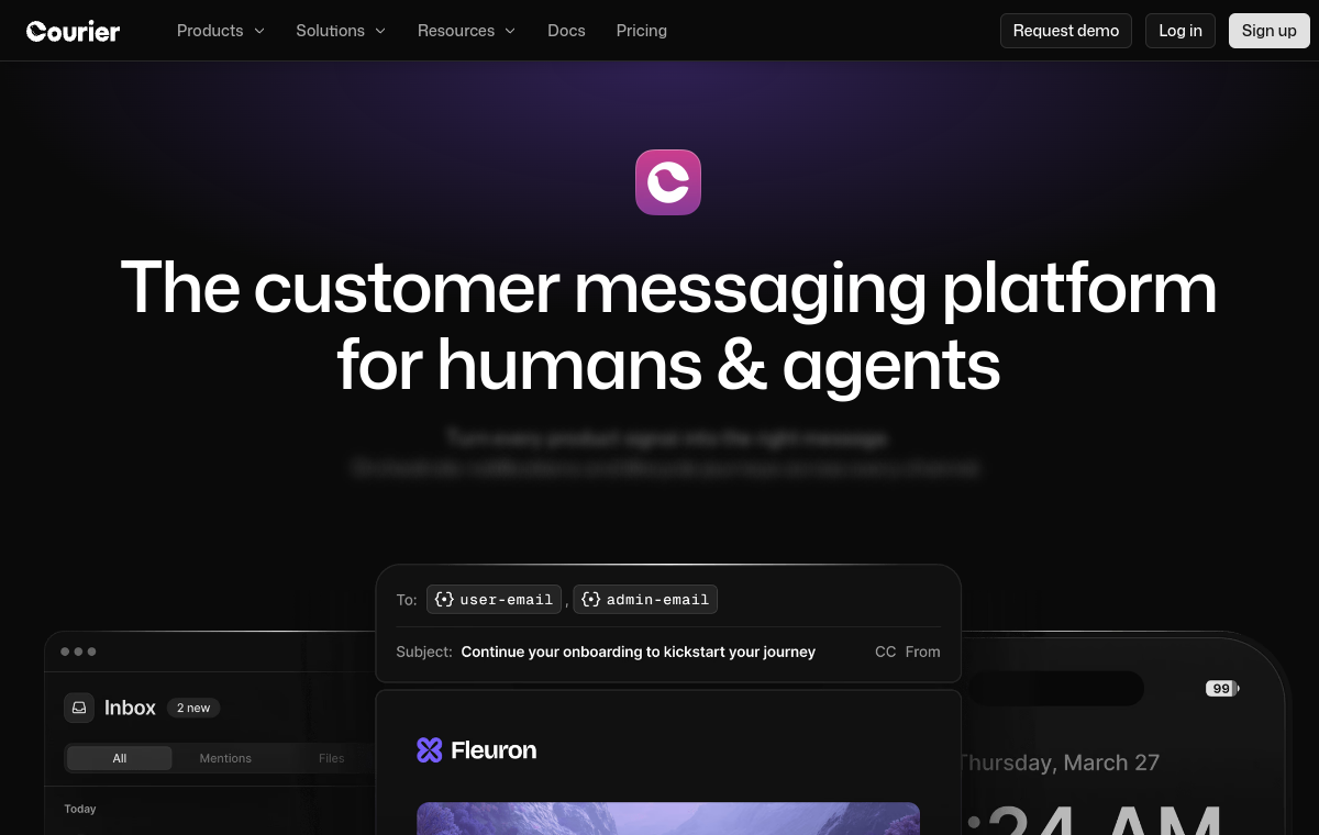 Screenshot of Courier