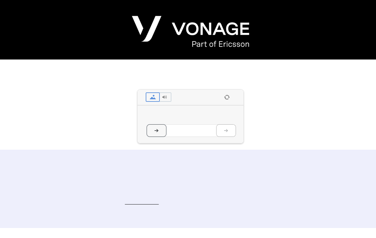 Screenshot of Vonage