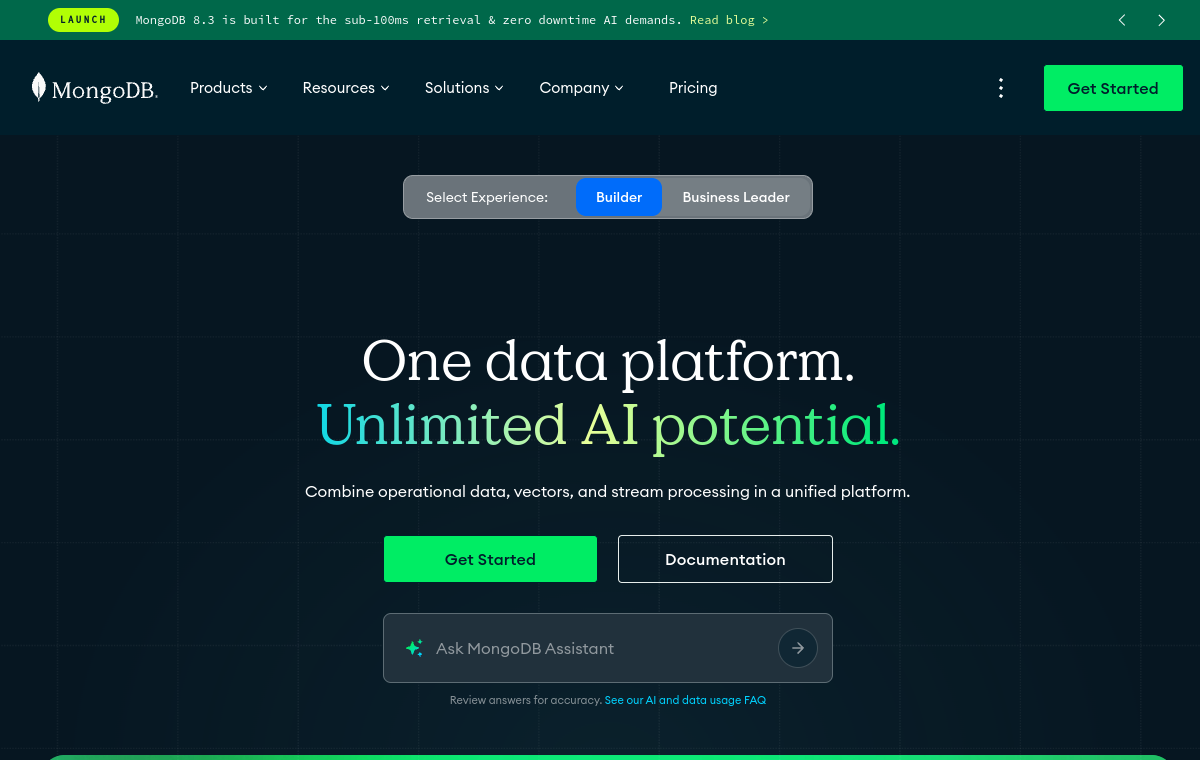 Screenshot of MongoDB Atlas Vector Search